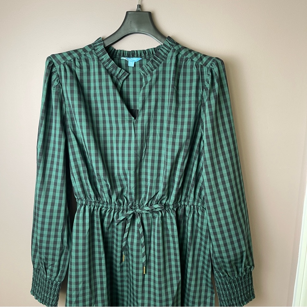 Draper James Green Checkered Dress - Picture 5 of 11